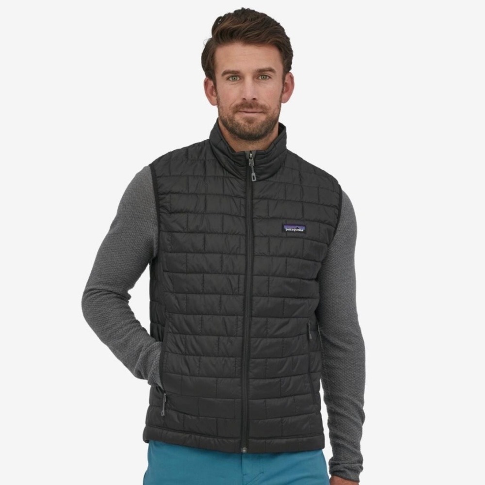 Patagonia Nano Puff Vest Mens XL Black Quilted PrimaLoft Insulated Gorpcore